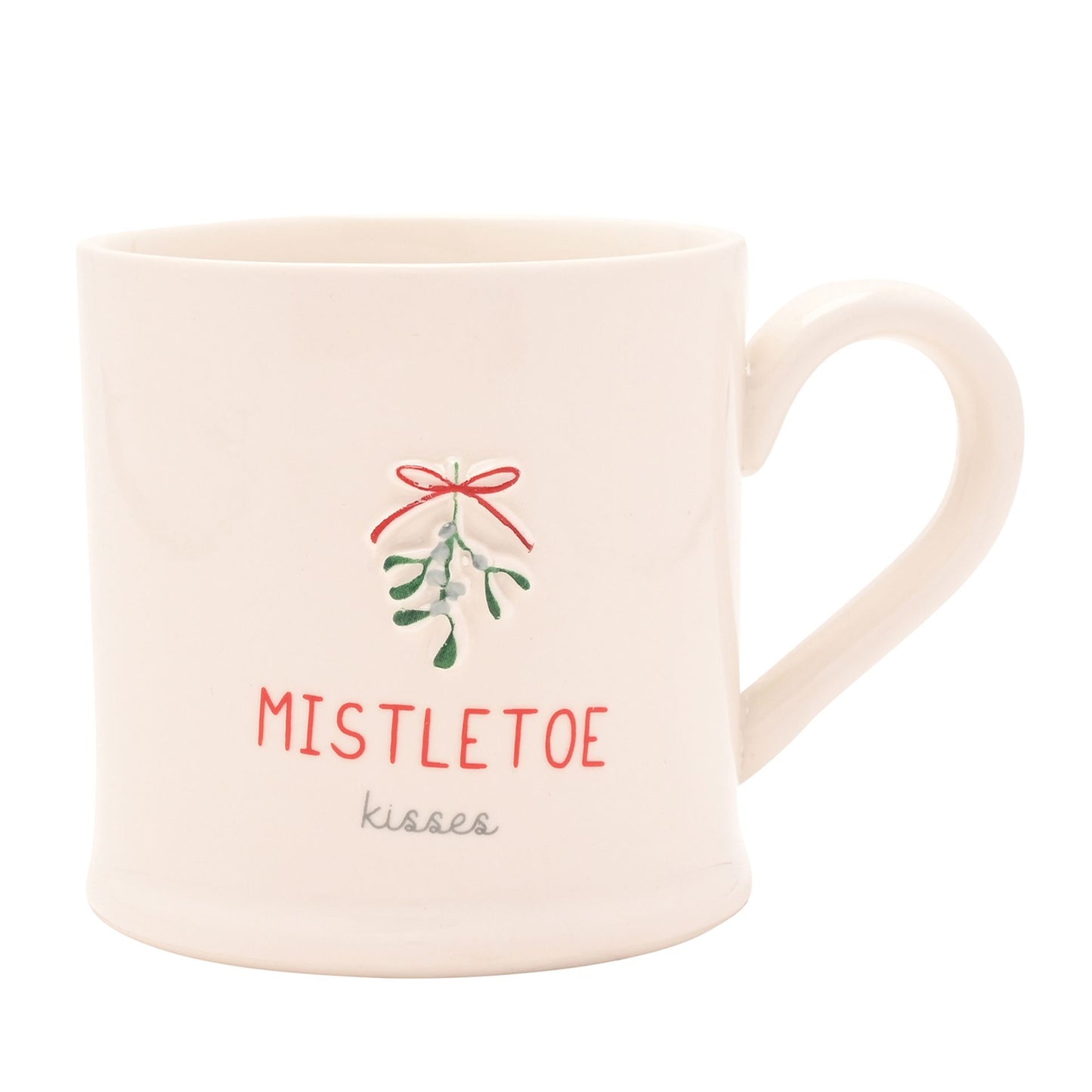Christmas Embossed Mug - Mistletoe