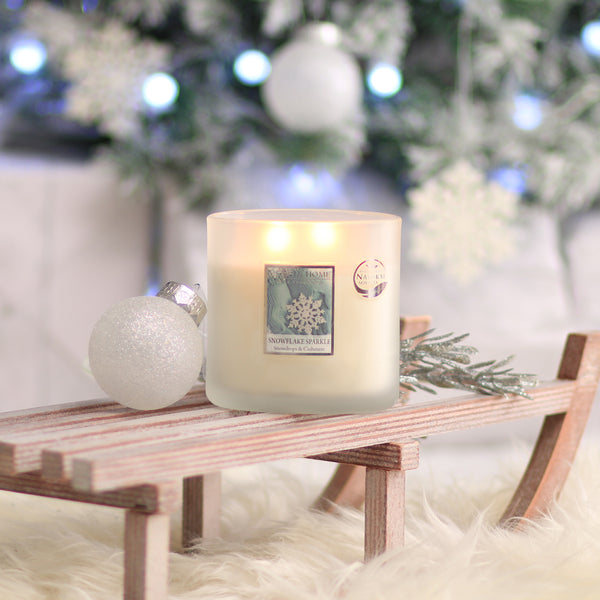 Twin Wick Candle - Snowflake Sparkle