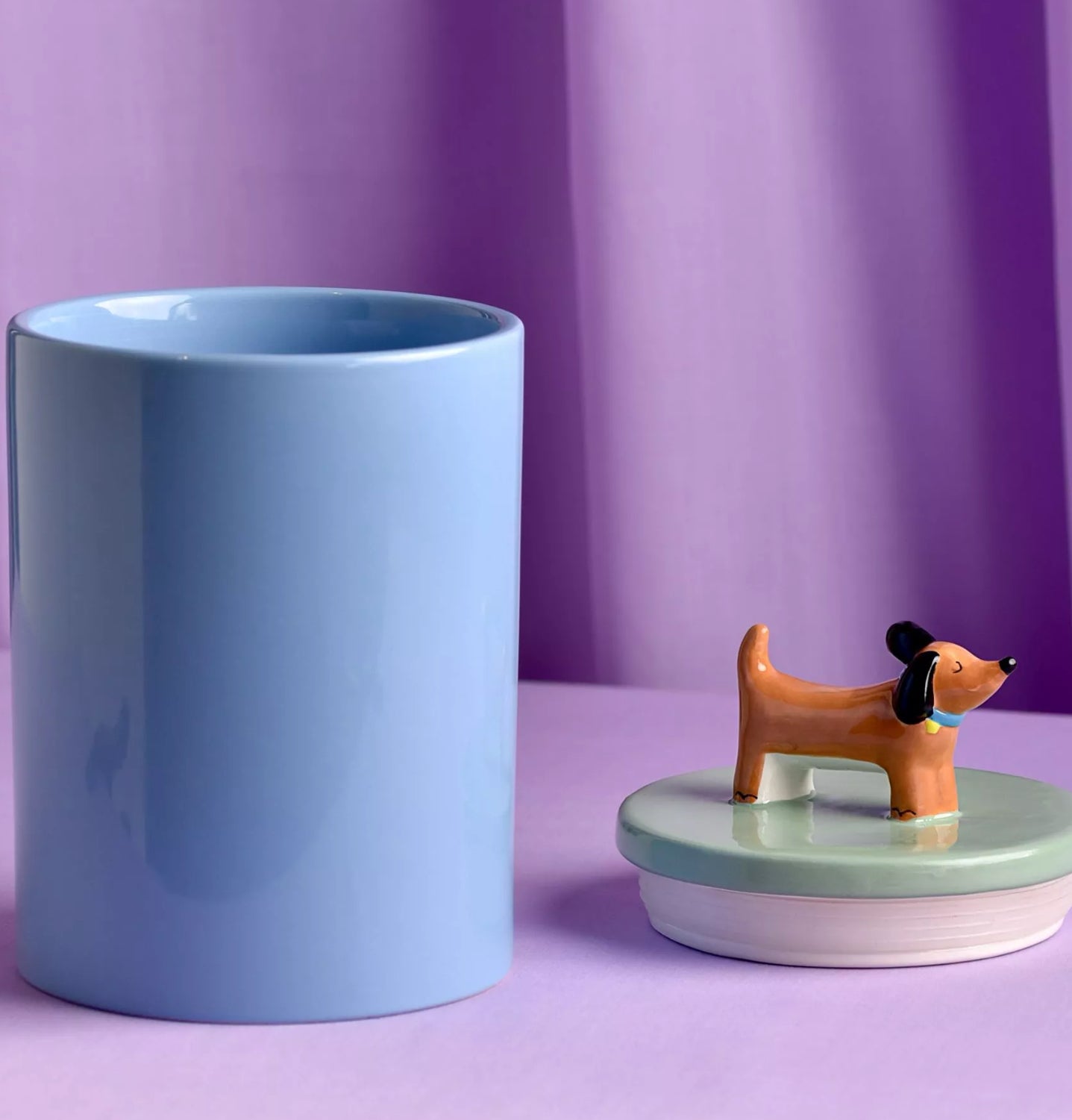 Raspberry Blossom Treat Jar - Dog