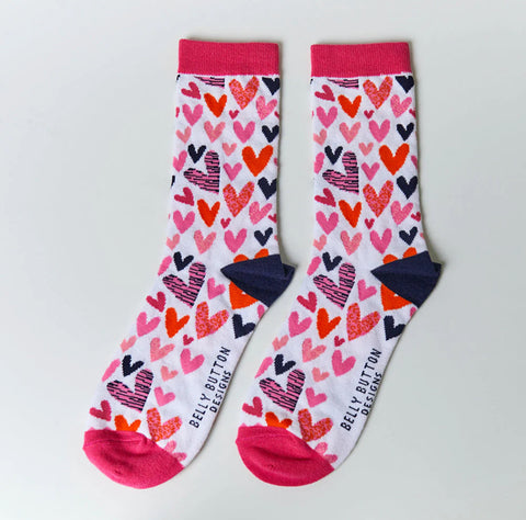 Belly Button Designs Socks - Big Hearts