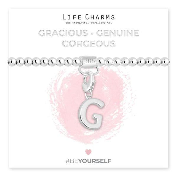 Initial Charm Bracelet - G