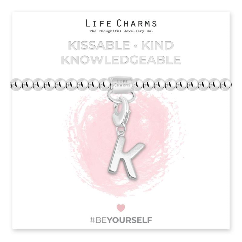 Initial Charm Bracelet - K