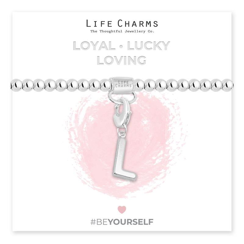 Initial Charm Bracelet - L