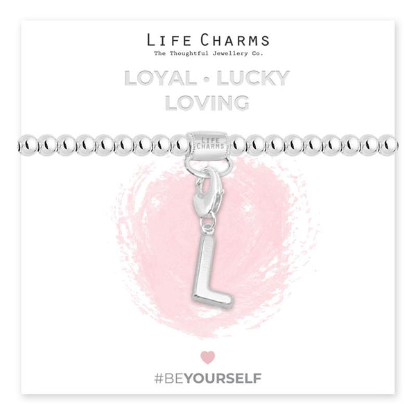Initial Charm Bracelet - L