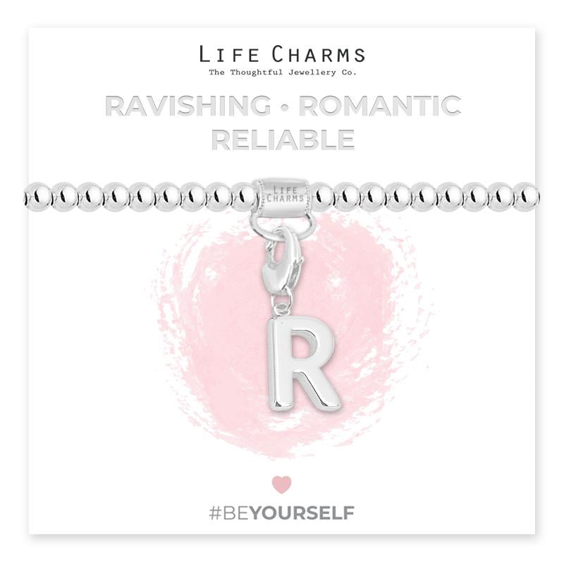 Initial Charm Bracelet - R