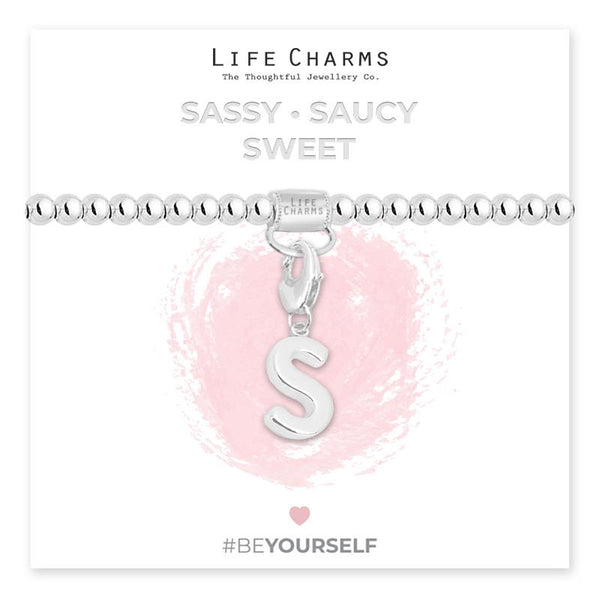 Initial Charm Bracelet - S