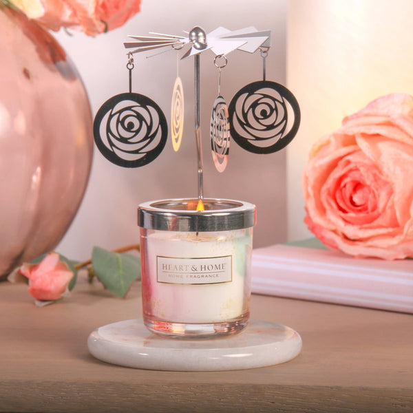 Heart & Home - With Love - Mini Candle And Carousel Gift Set