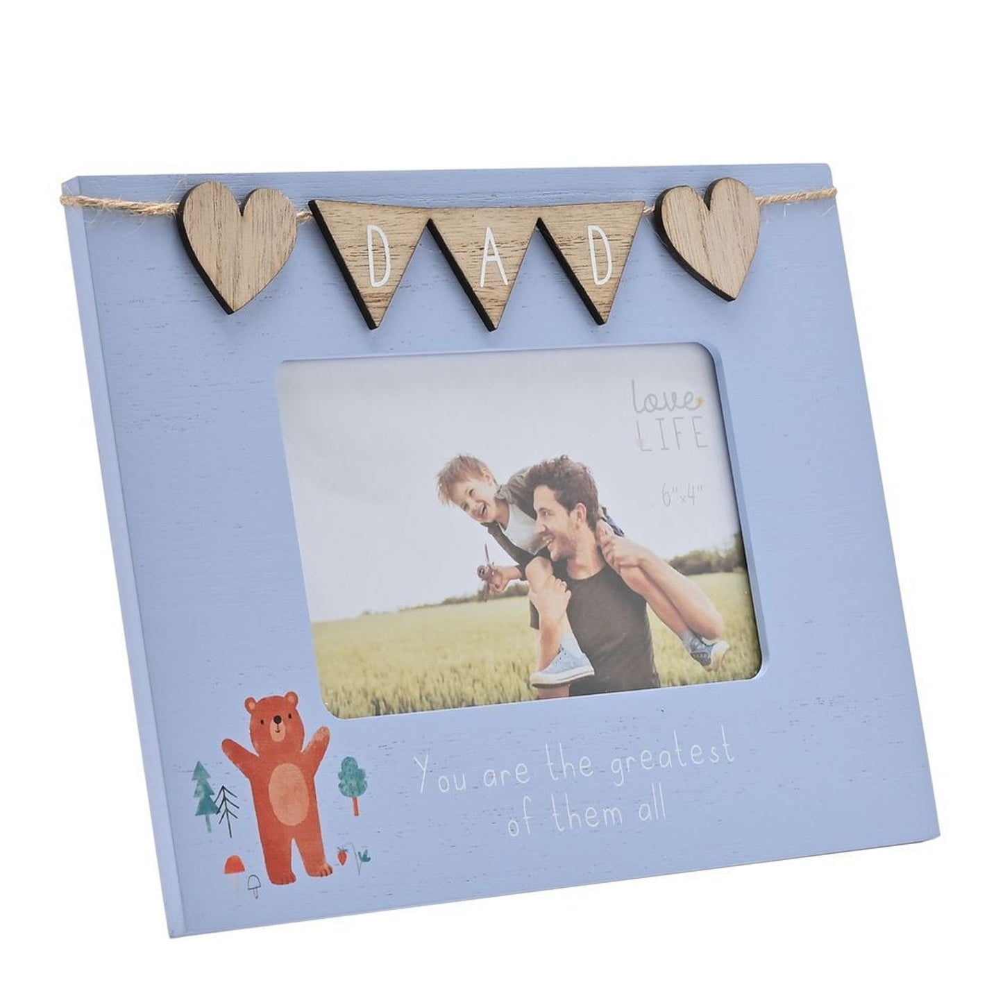 Love Life Frame With Bunting - Dad