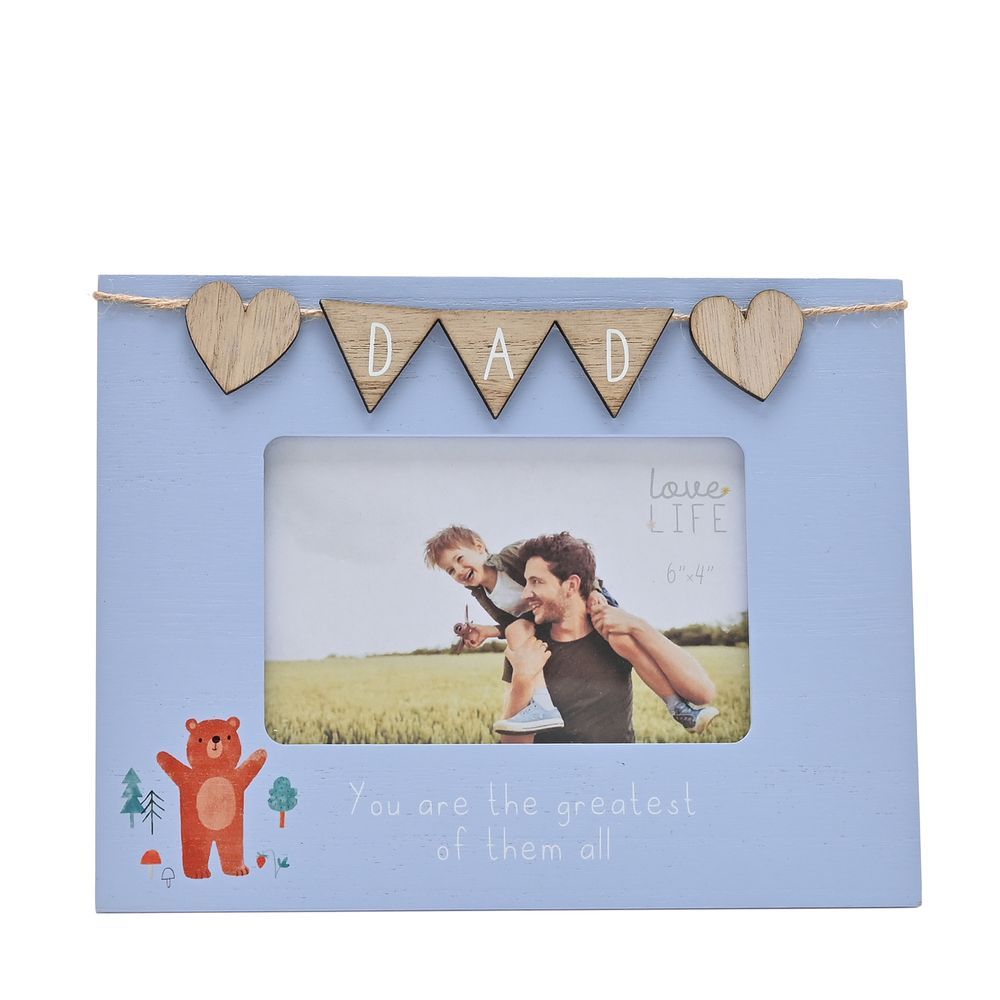 Love Life Frame With Bunting - Dad