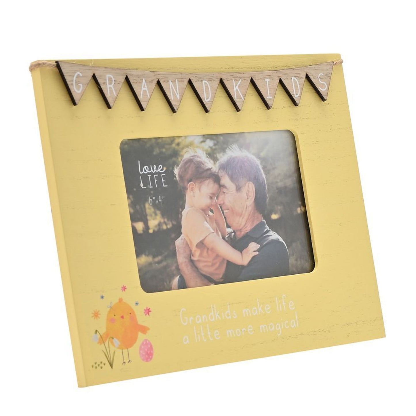 Love Life Frame With Bunting - Grandkids