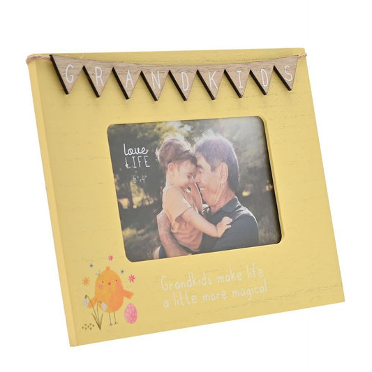 Love Life Frame With Bunting - Grandkids