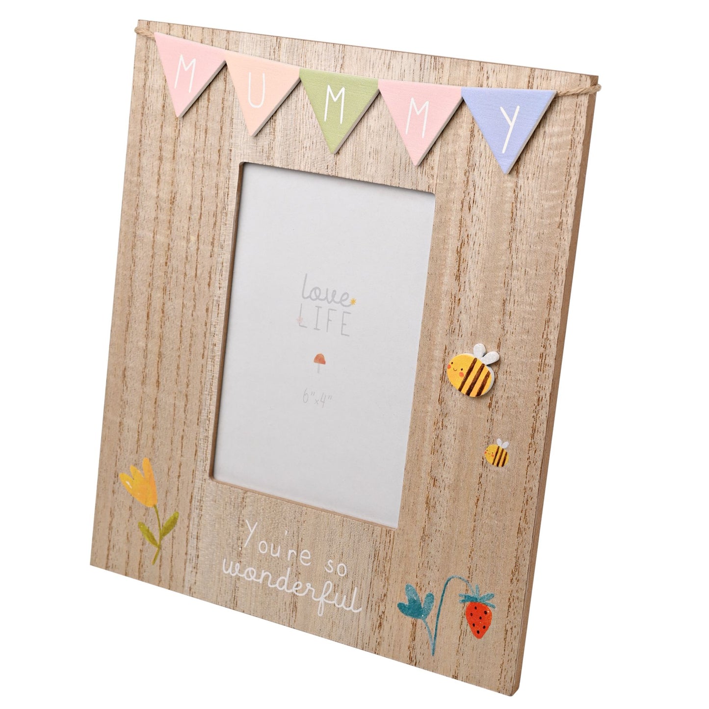Love Life Bunting Frame - Mummy