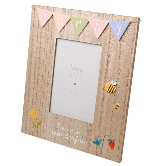 Love Life Bunting Frame - Mummy