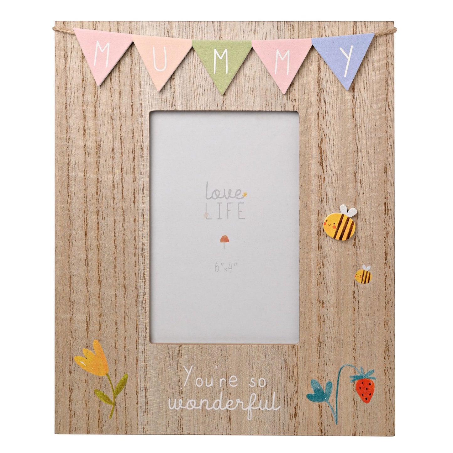 Love Life Bunting Frame - Mummy