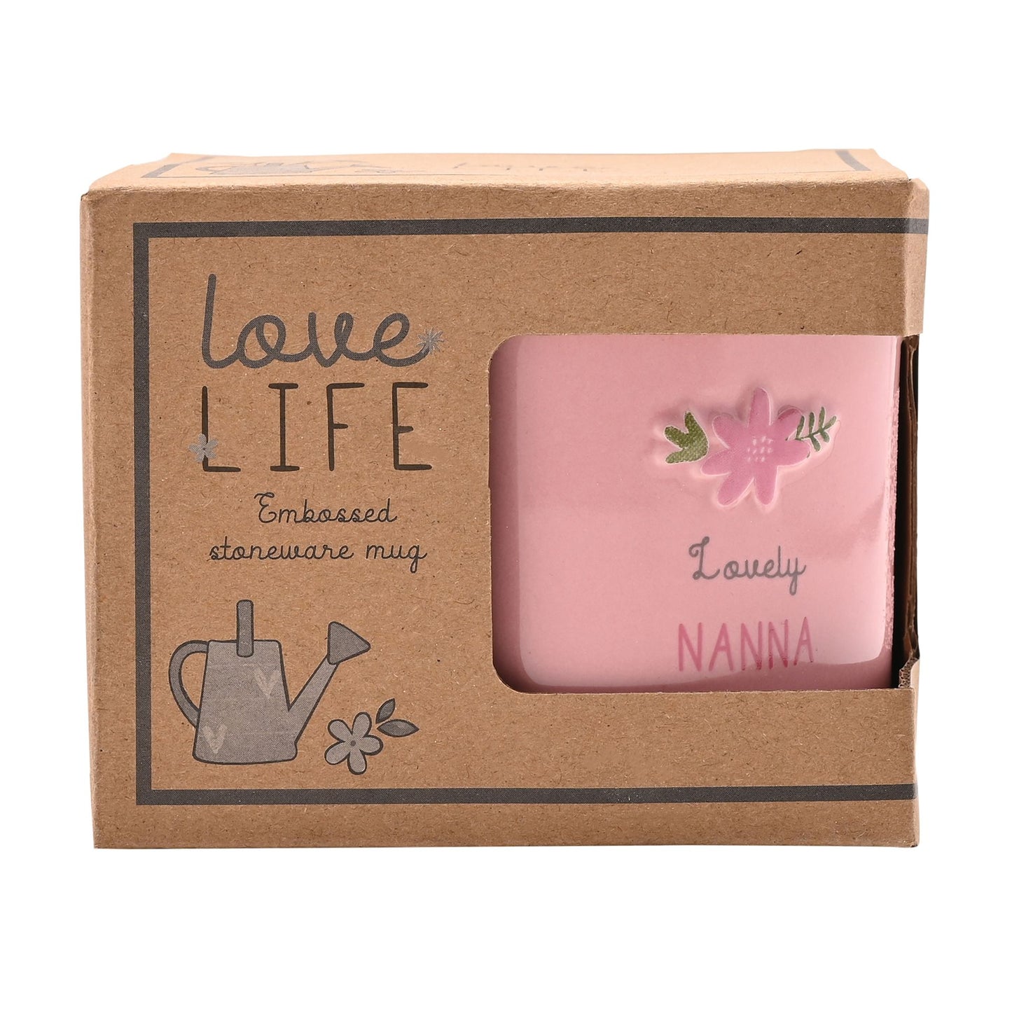 Love Life Embossed Mug - Nanna