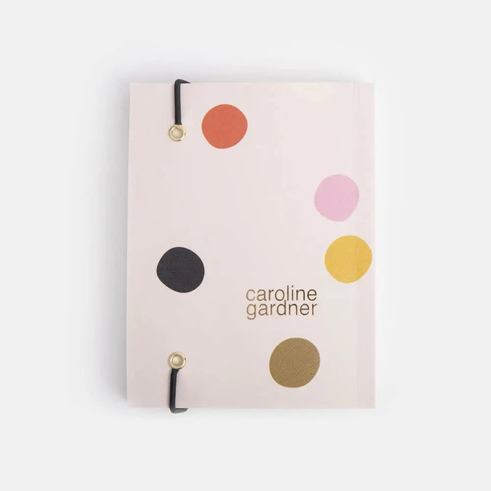 Caroline Gardner Small Chunky Notebook - Pale Pink Dotty