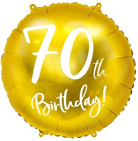 18” Balloon - PartyDeco - 70th Birthday