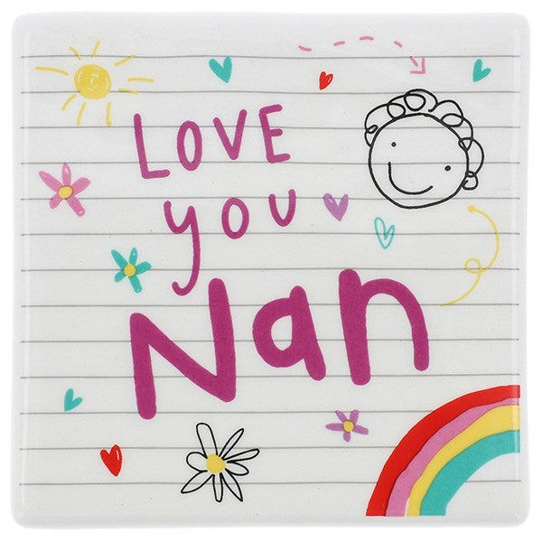 School Book Coaster - Nan