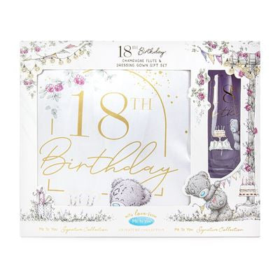 Me to You Tatty Teddy - 18th Dressing Gown And Glass Set