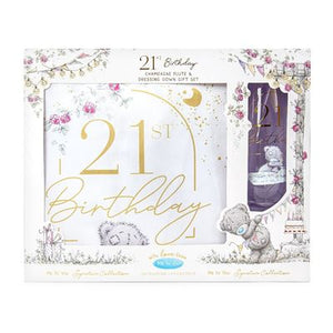 Me to You Tatty Teddy - 21st Dressing Gown And Glass Set