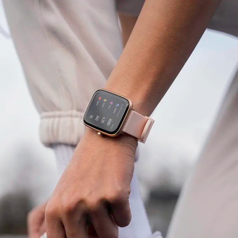 Sekonda Motion Plus Smart Watch | Rose Gold Alloy Case & Pink Silicone Strap