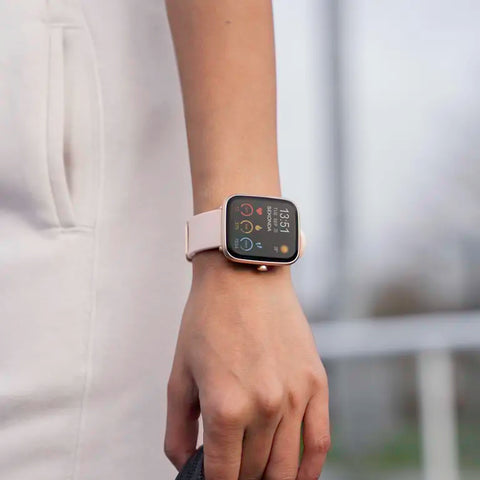 Sekonda Motion Plus Smart Watch | Rose Gold Alloy Case & Pink Silicone Strap