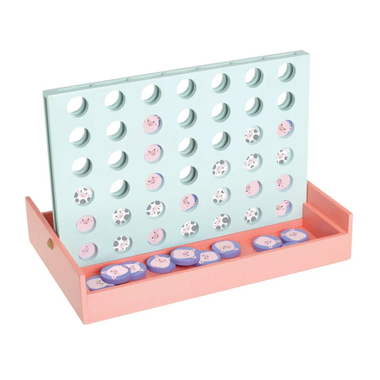 Farmyard Wooden Animal Four In A Row