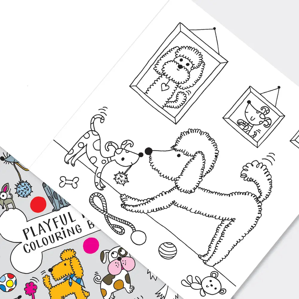 Colouring Books - Playful Pups
