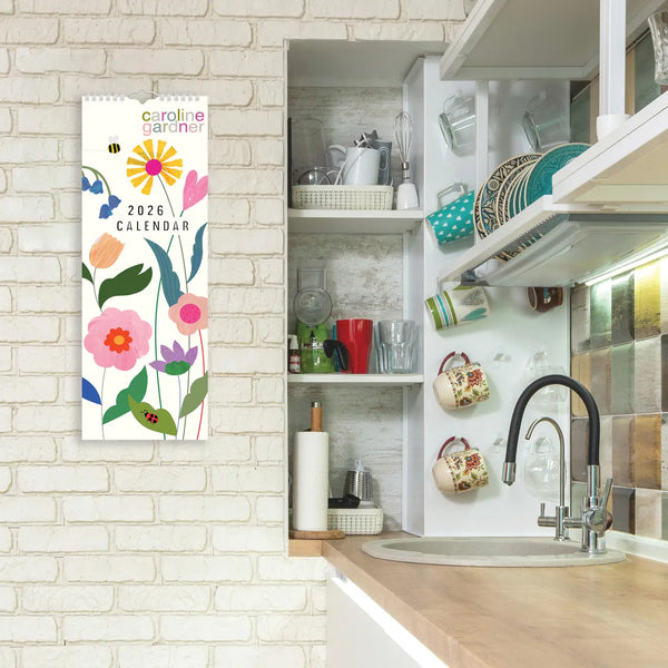 Caroline Gardner Posie Slim 2026 Calendar