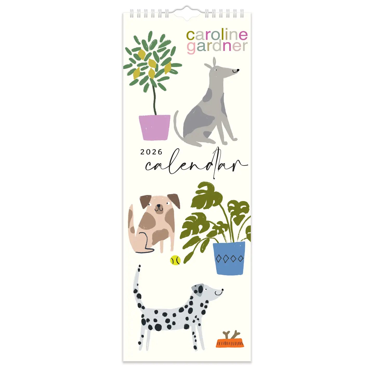 Caroline Gardner Dogs Slim 2026 Calendar
