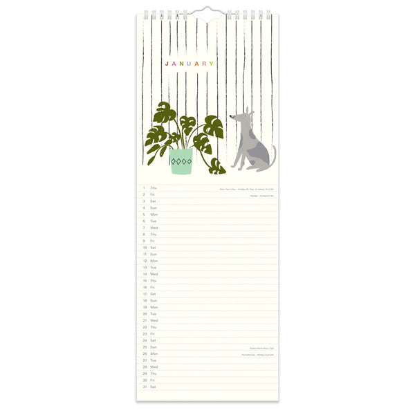 Caroline Gardner Dogs Slim 2026 Calendar