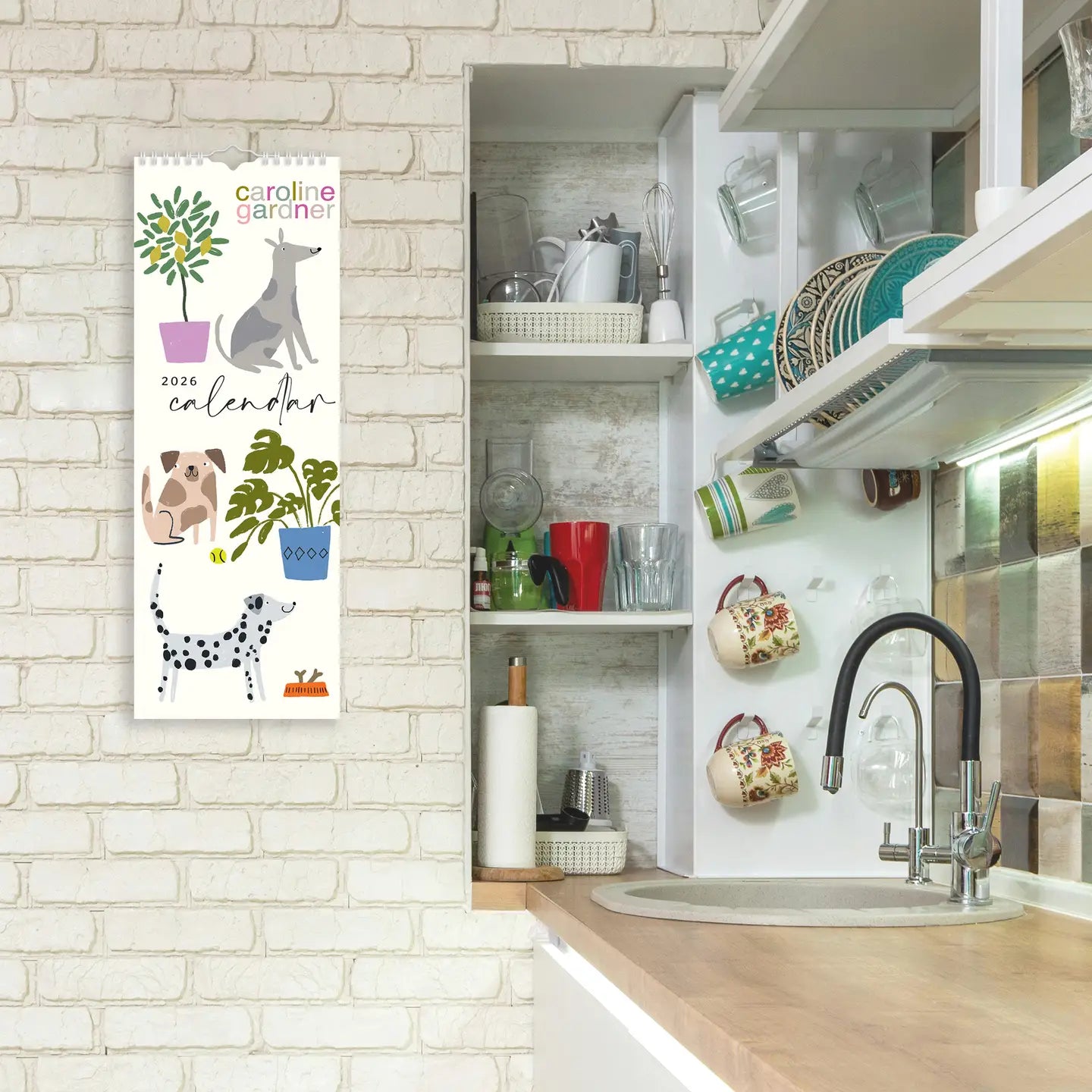 Caroline Gardner Dogs Slim 2026 Calendar