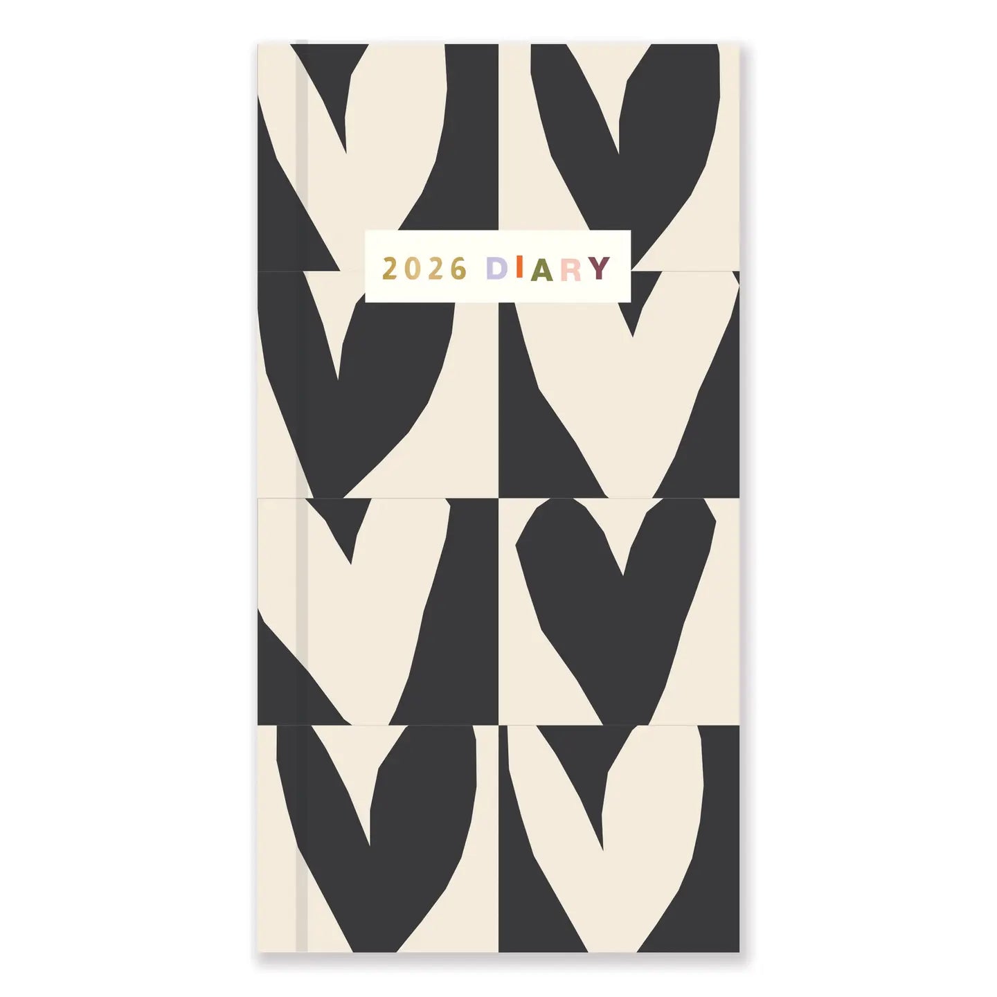 Caroline Gardner Hearts Print Slim 2026 Diary