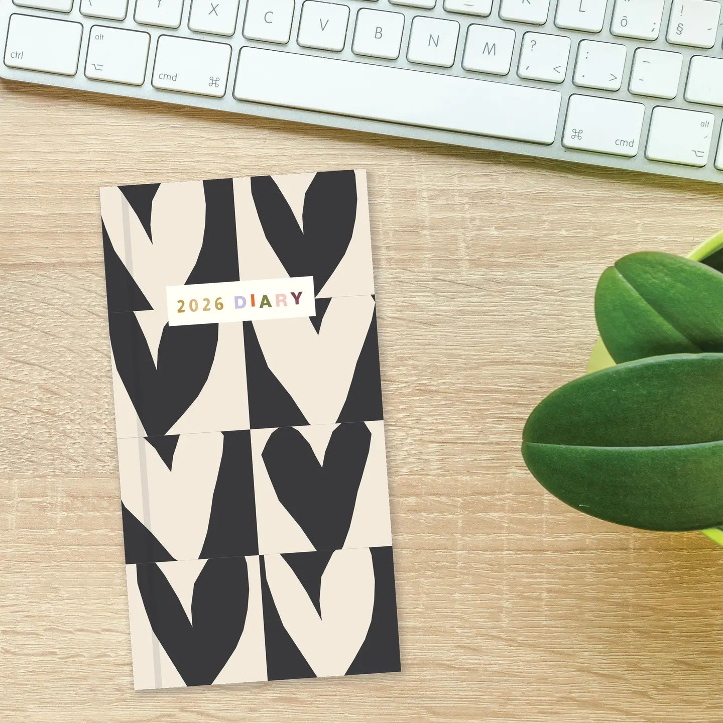 Caroline Gardner Hearts Print Slim 2026 Diary