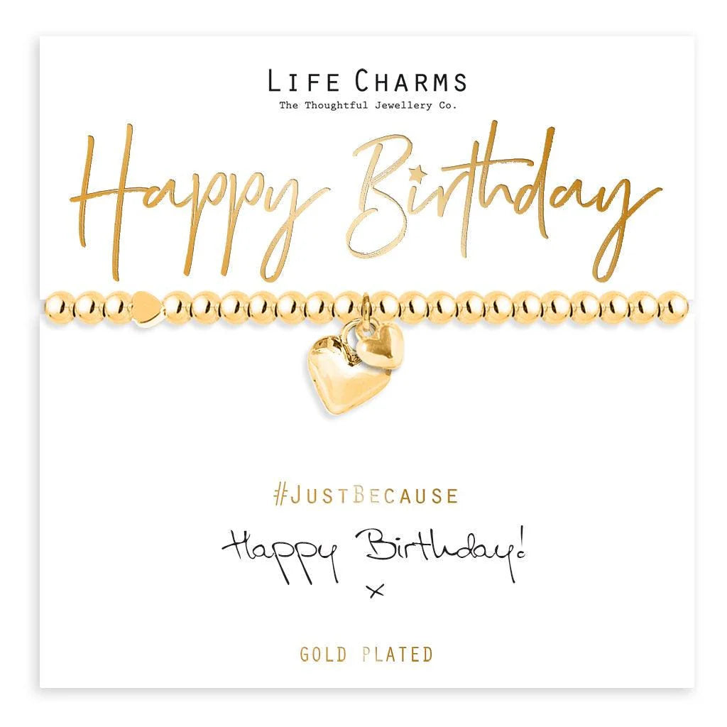 Happy Birthday Bracelet - Gold