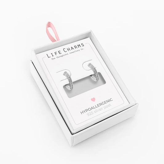 Hoop earrings in Silver