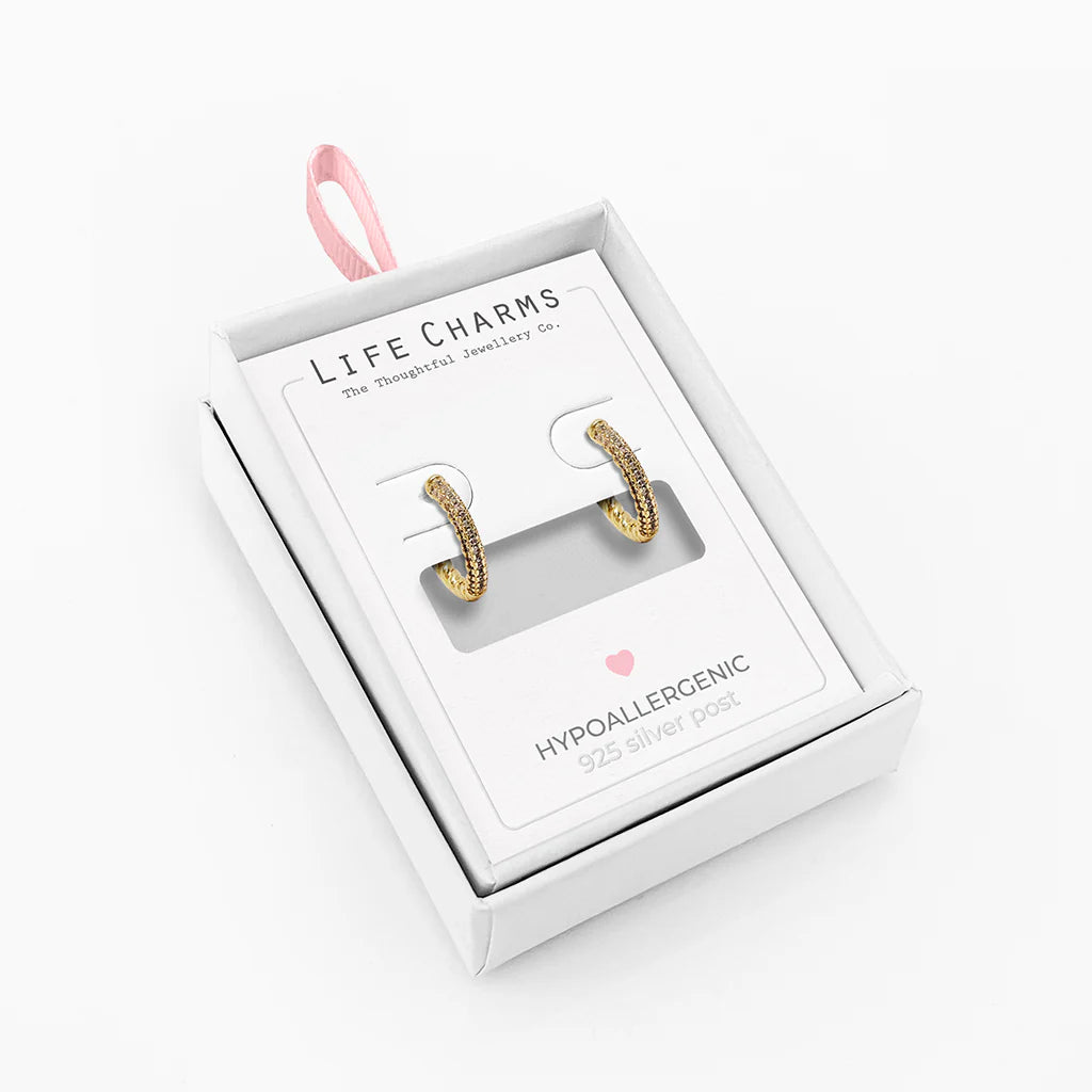 Hoop earrings in Gold