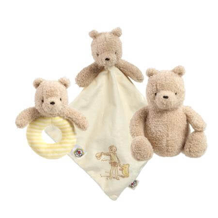 Winnie The Pooh - 100 Years Soft Toy, Comforter and Ring Rattle Gift Set
