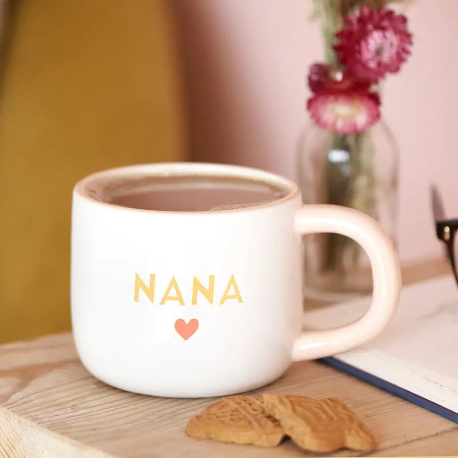 Ceramic Heart Mug - Nana