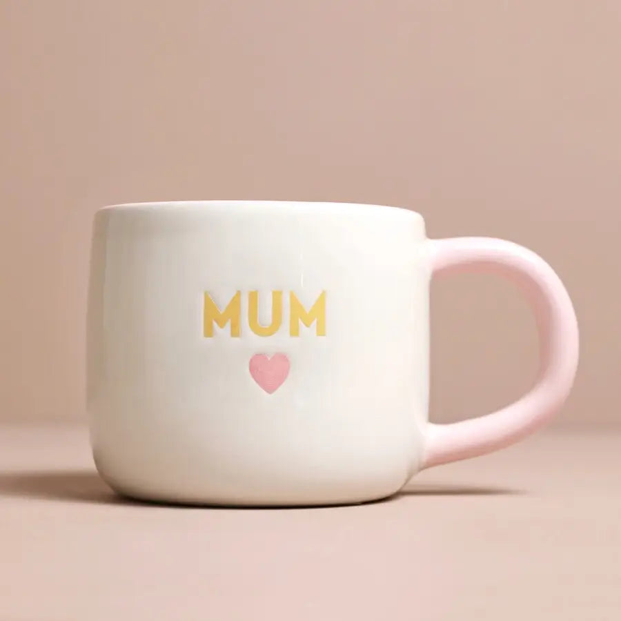 Ceramic Heart Mug - Mum