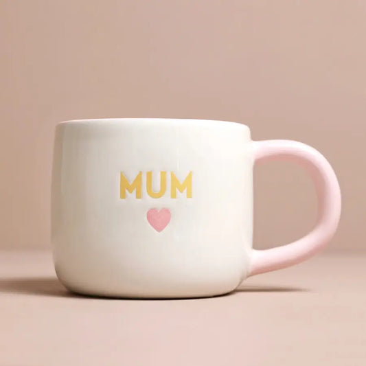 Ceramic Heart Mug - Mum