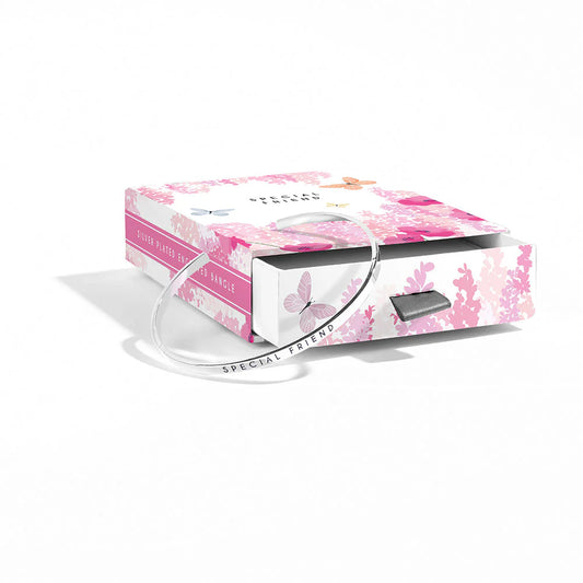 Belly Button Designs Silver Bangle  - Special Friend