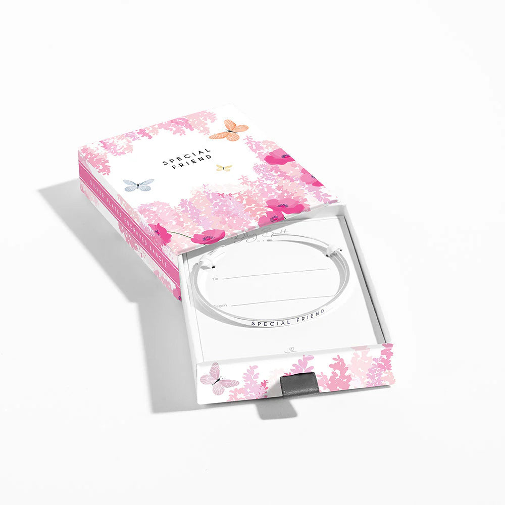 Belly Button Designs Silver Bangle  - Special Friend