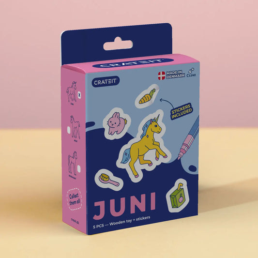 Crateit Town - Wooden Toy Kit - Juni Unicorn