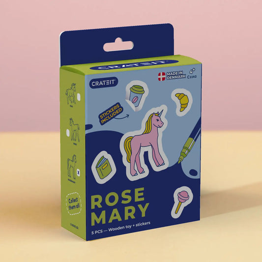 Crateit Town - Wooden Toy Kit - Rose Mary Unicorn