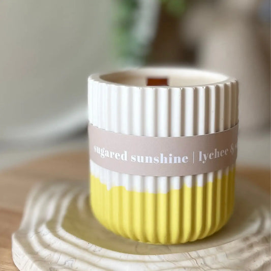 Wax Leaf - Large Candle - Sugared Sunshine