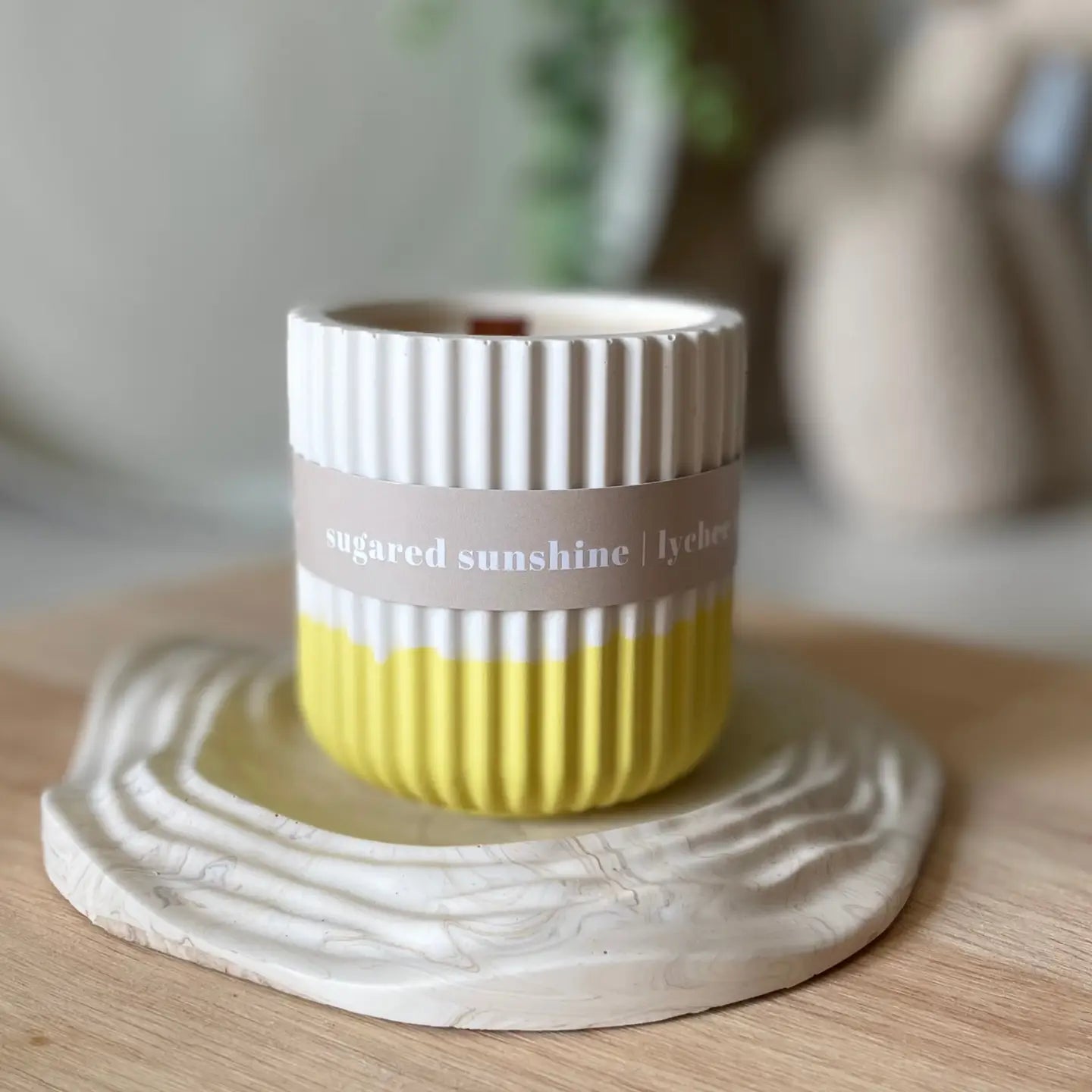 Wax Leaf - Large Candle - Sugared Sunshine