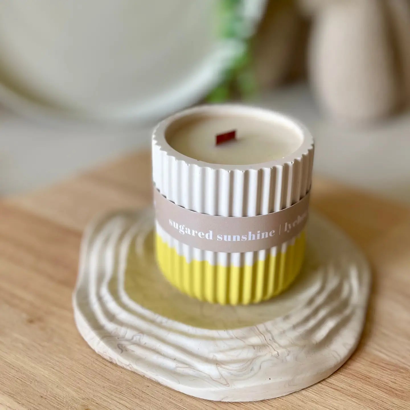 Wax Leaf - Large Candle - Sugared Sunshine