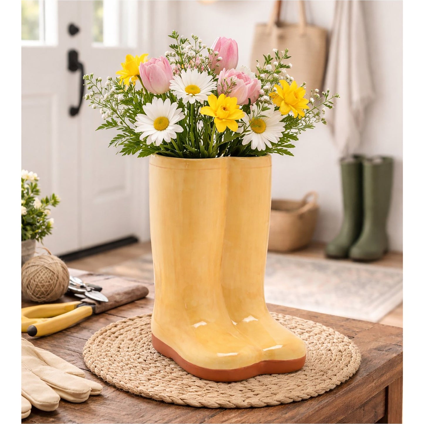 Wellies Vase Yellow