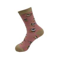 Bamboo Socks - Pink Wild Birds